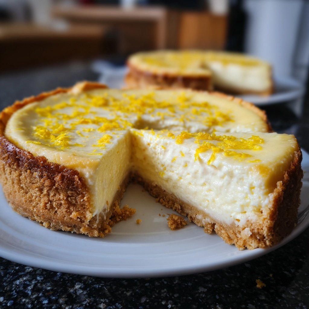 Käsekuchen mit Zitronen-Frischkäse-Creme