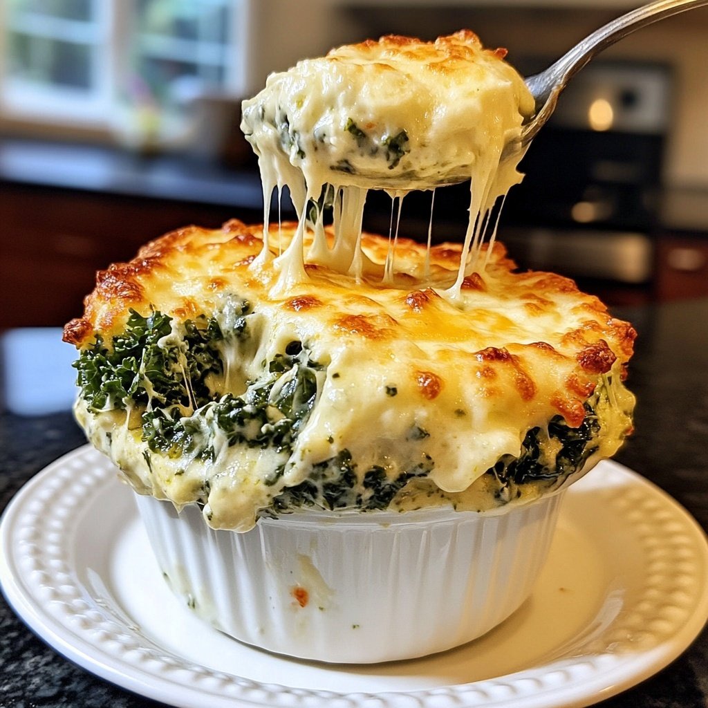 Grünkohlauflauf mit Frischkäse – eiweißreiches Low-Carb-Rezept