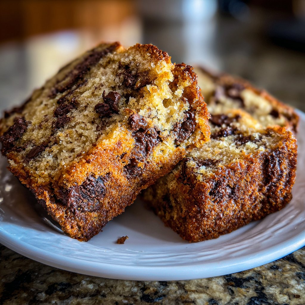 Bananenkuchen mit Schokostückchen