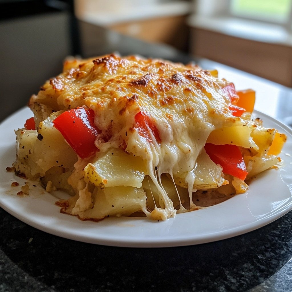 Kartoffelauflauf mit Gemüse