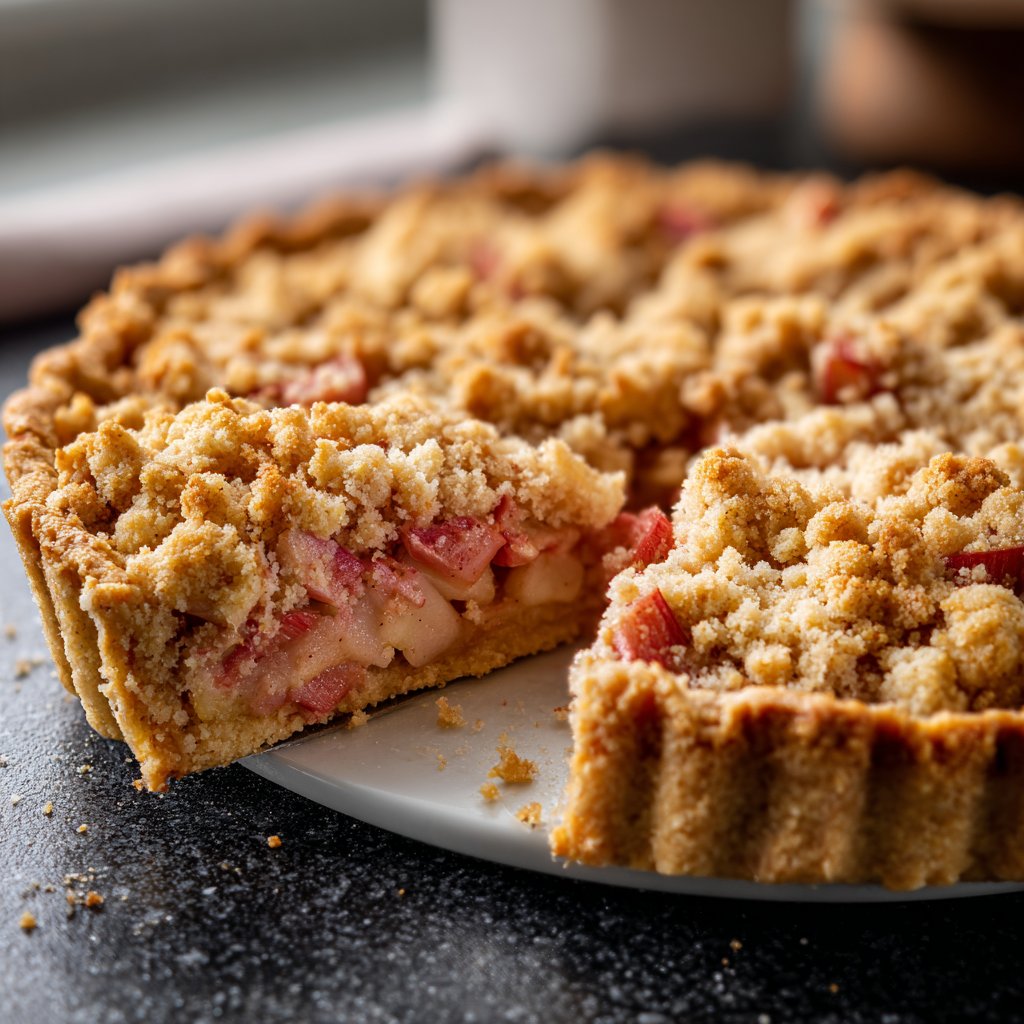 Streuselkuchen Mit Rhabarber