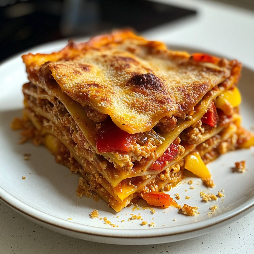 Lasagne mit Paprika