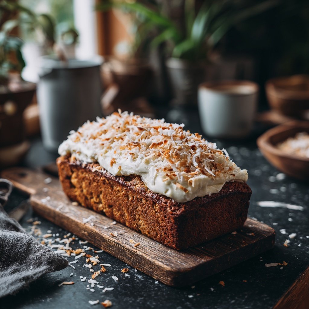Karottenkuchen Mit Kokosraspeln