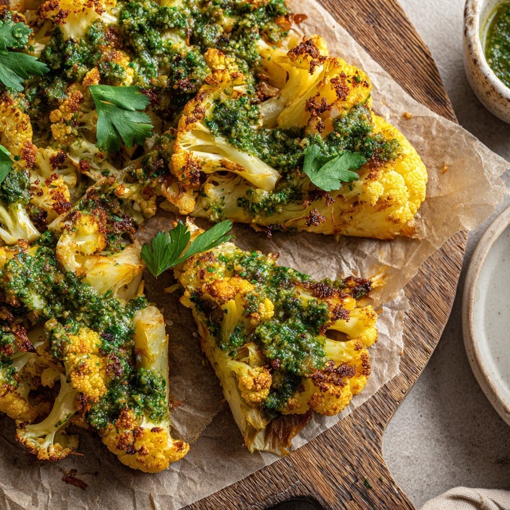 Blumenkohl mit Petersilienpesto