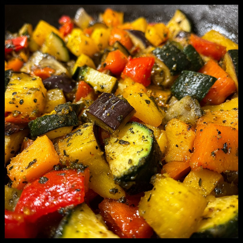 Auberginenpfanne aromatisch