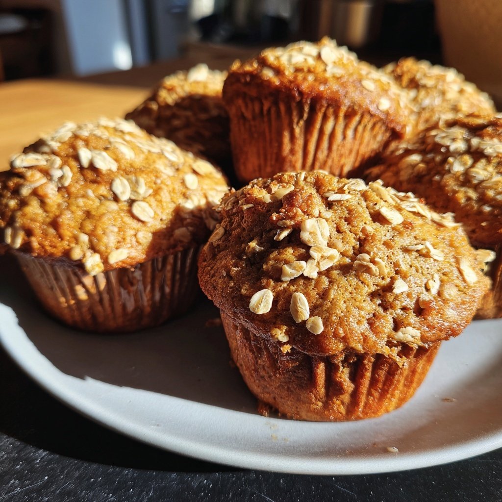 Muffins mit Hafermehl