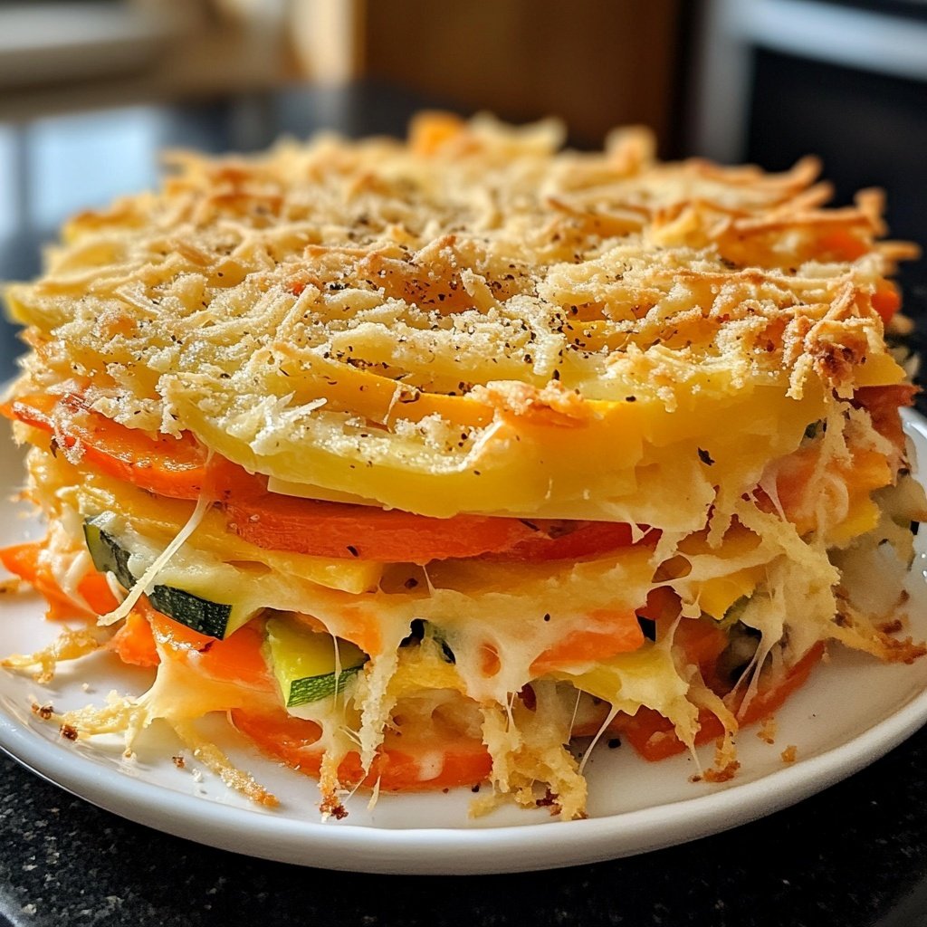 Kartoffelauflauf mit Gemüse