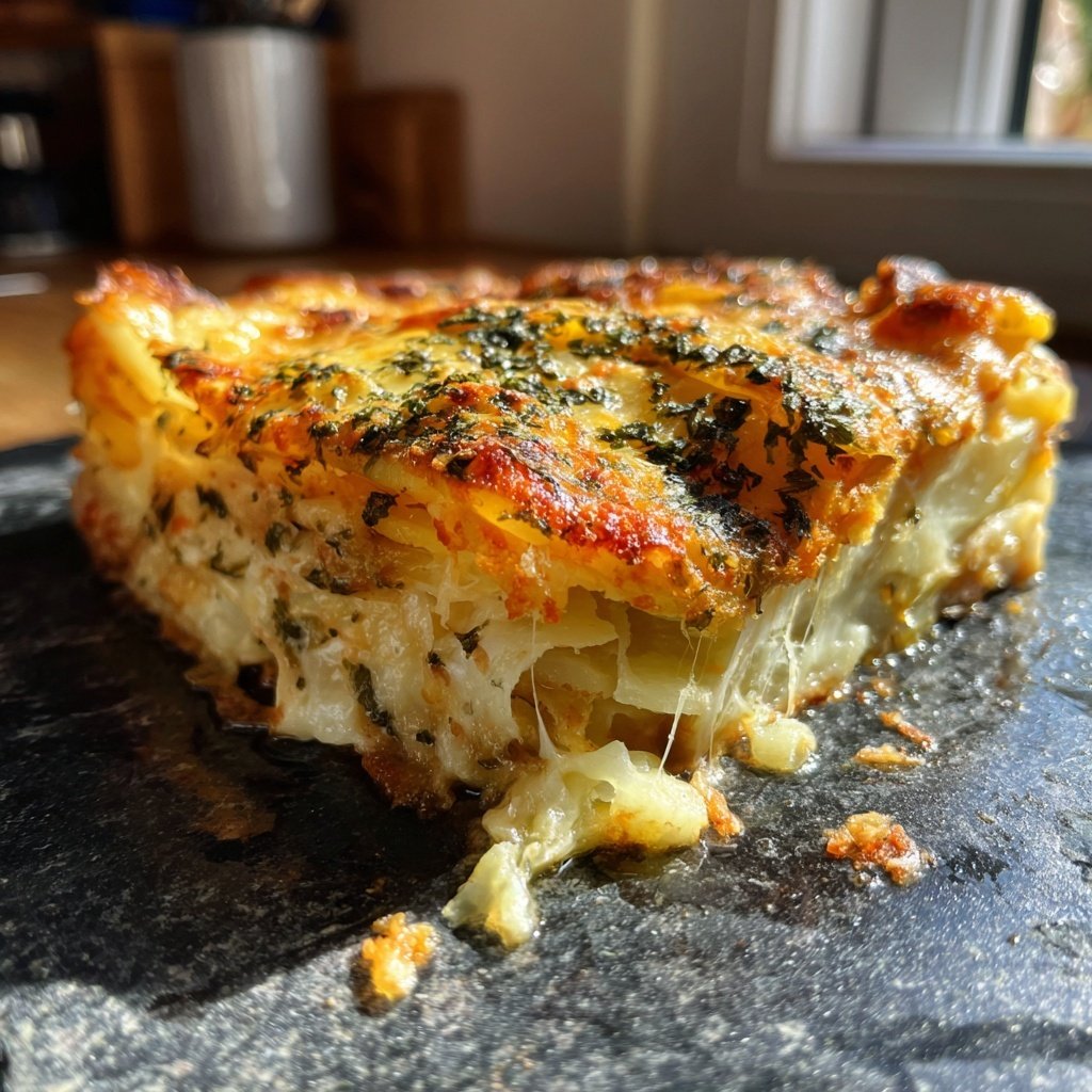 Kartoffelgratin mit Lauch