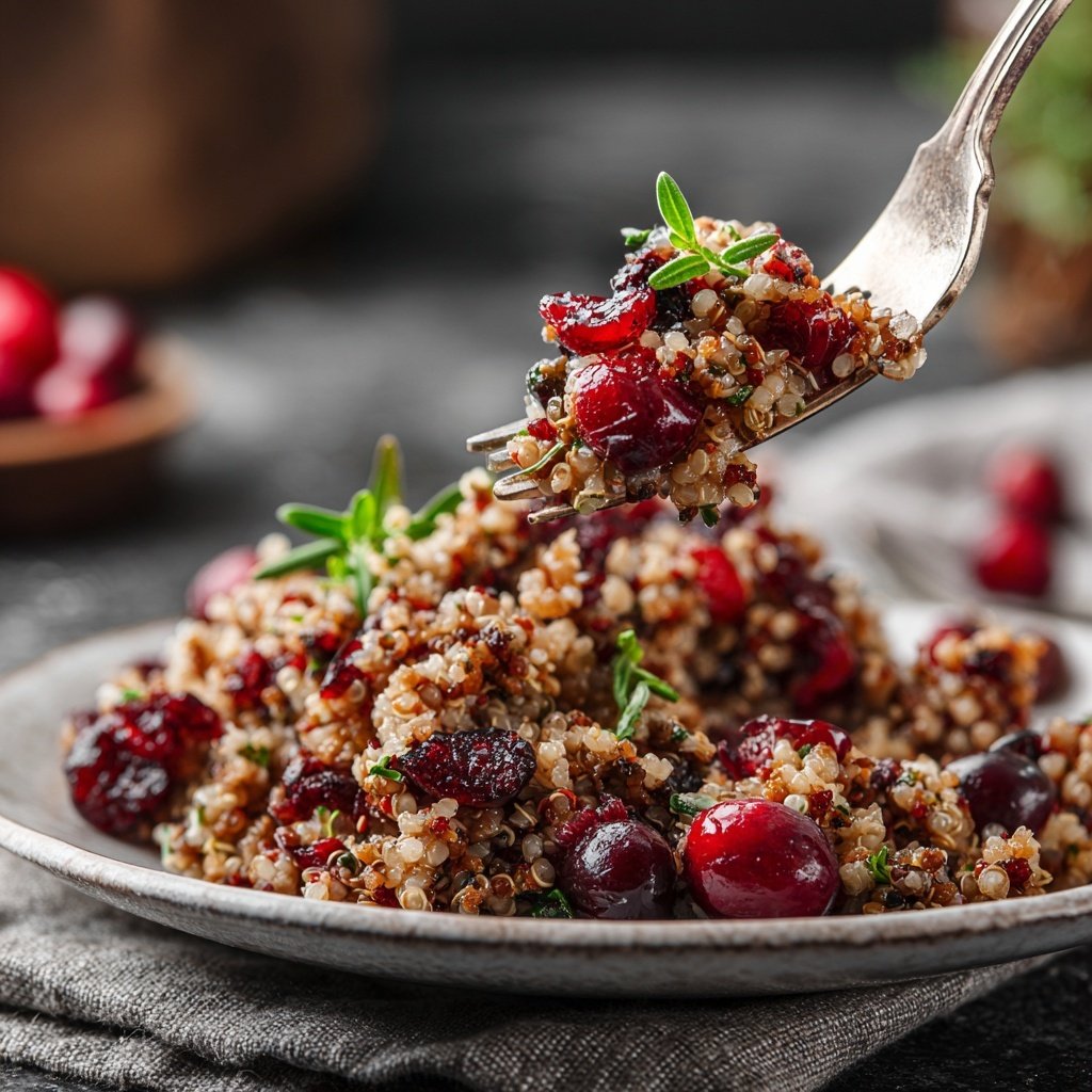 Herbstlicher Getreidesalat mit Cranberries