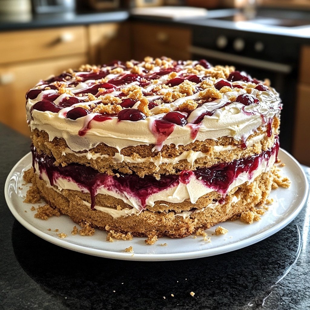 Lübecker Kirsch-Marzipan-Torte