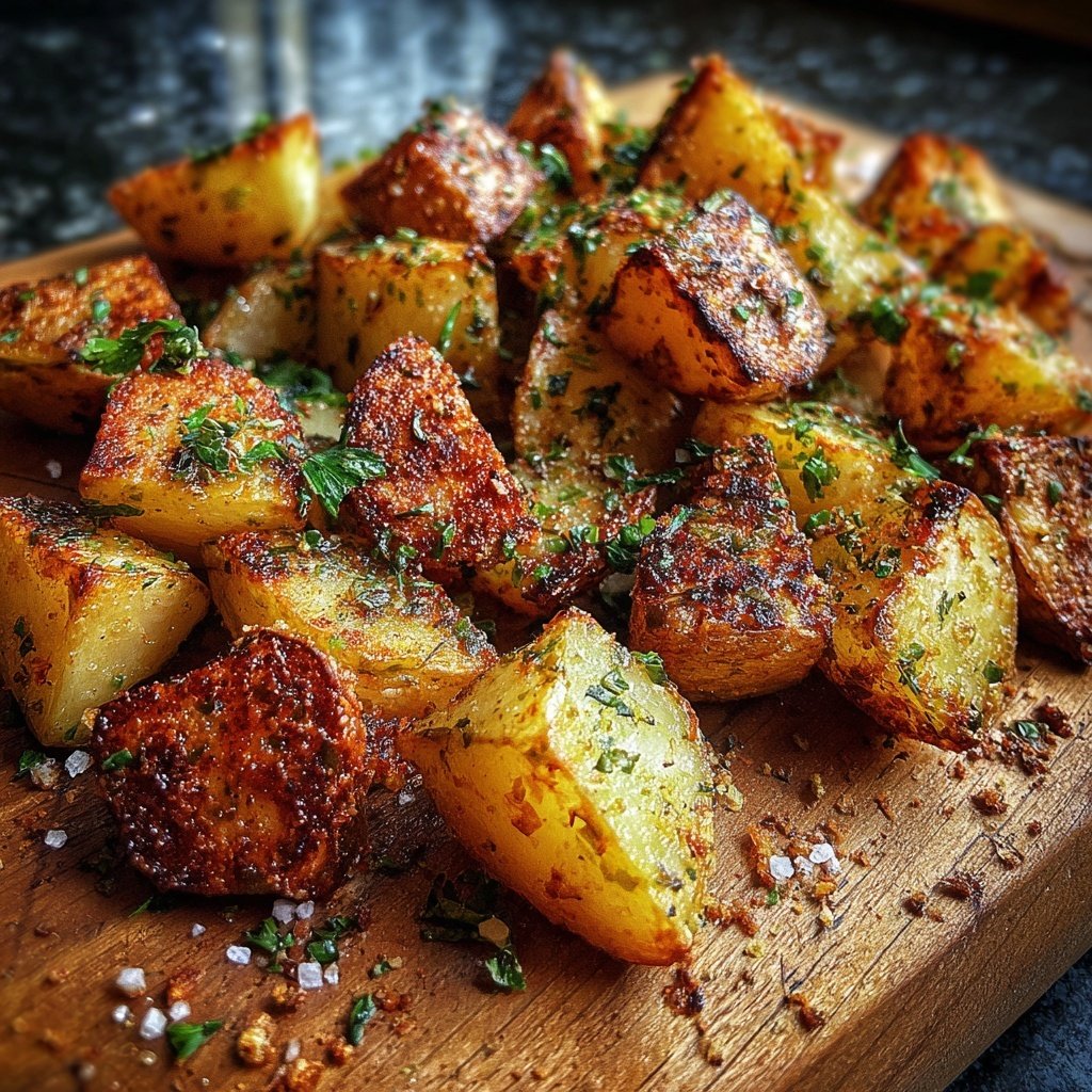 Ofen Kartoffel Würfel Mit Kräutern