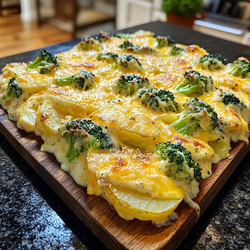 Kartoffelauflauf mit Brokkoli