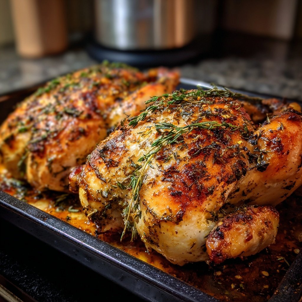 Kalorienarmes Ofen Hähnchen Mit Kräutern